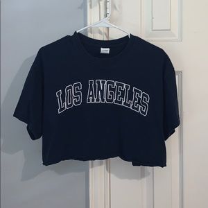 los angeles crop top